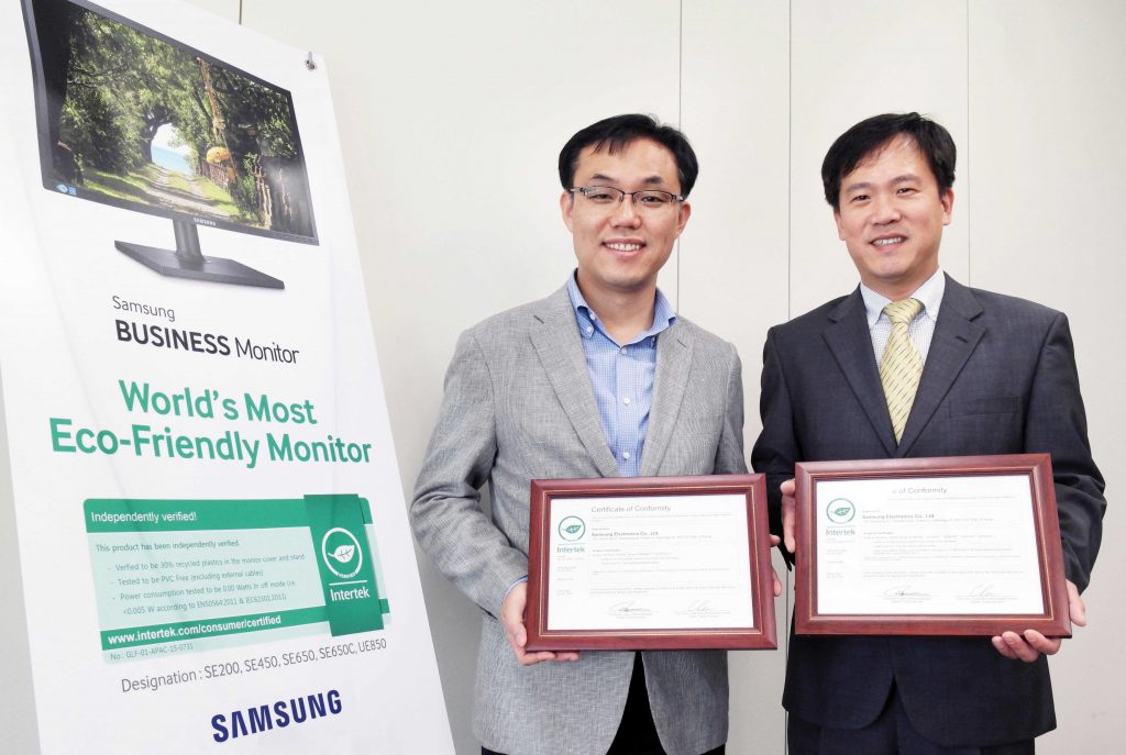 Samsung have earned Green Leaf Mark Certification