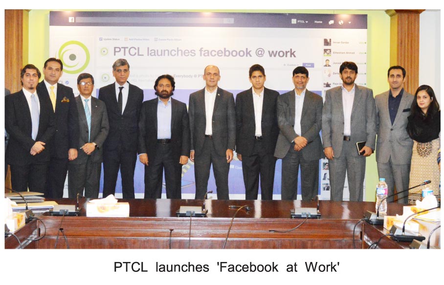 PTCL Launces Face Book at Work PHOTO English